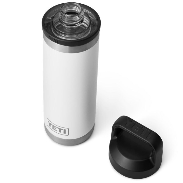 Yeti Rambler 18oz white bottle with chug cap